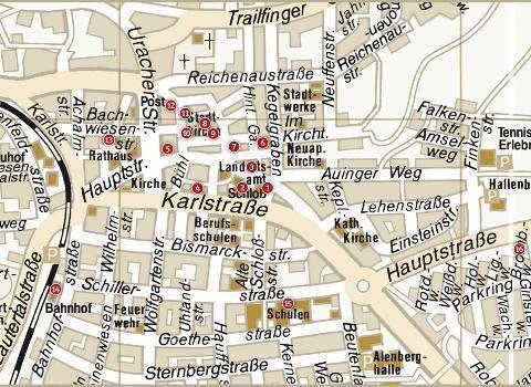 Stadtrundgang Orientierungskarte